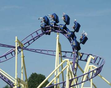 Amusement Park Rides : Xpress Inverted Coaster